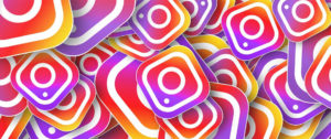 Iconos de Instagram superpuestos